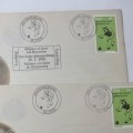 Pair of RSA 2.12 First day covers - One with Minister of Sport and Recreation Zoo Lake