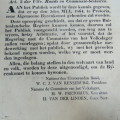 General notice to the public of an meeting on 5 May 1864 with regard to the Welfare of the country