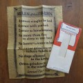 Rules of the Tavern - No.227 Authentic replica on Antiqued parchment