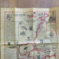 Sunken and Buried treasures - No.300 Authentic replica on Antiqued parchment - Size 38 x 34,5 cm