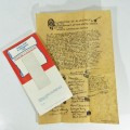 Indian Oath of Allegiance 1913 - No.206 Authentic replica on Antiqued Parchment - 35 x 24,5 cm