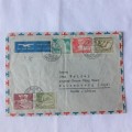 Airmail cover from Zurich to Muizenburg, South Africa with 5 Zurich stamps - Dated 23 May 1917