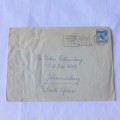 1945 Postal cover from Basel, Switzerland to Johannesburg, South Africa with 30 helvetia Swiss stamp