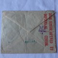 Postal cover from Istanbul to Cape Town, South Africa with 2 1/2 Piastres, 0.50kurus, 2x9kurus stamp