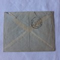 Airmail cover from Umuahia, Nigeria to Cheshire, England with one shilling threepence Nigerian stamp