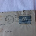 Postal cover from Rottendam, Netherlands to Cape Town, South Africa with 12 1/2 cent stamp