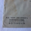 Postal cover from Rottendam, Netherlands to Cape Town, South Africa with 12 1/2 cent stamp