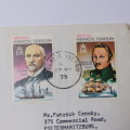 Postal cover from Adelaide Island to Pietermaritzburg, South Africa