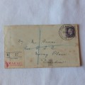 Registered postal cover from Omakau, New Zealand to Dunedin, New Zealand - 26 March 1935