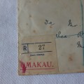Registered postal cover from Omakau, New Zealand to Dunedin, New Zealand - 26 March 1935
