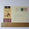 Airmail cover from London to Singapore, Malaya on 13 October 1952