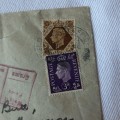 Airmail cover to Southern Rhodesia - Dated 5 October 1940 - Passed by censor - Tear on front