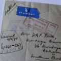 Airmail cover to Southern Rhodesia - Dated 5 October 1940 - Passed by censor - Tear on front