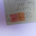 Airmail cover from England to Madras, India - 24 November 1932 with fivepence and sixpence stamps