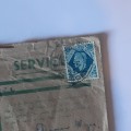 An Active service envelope posted Palestine to South Africa at Field Post Office 550