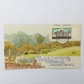 1963 SACC 244 on FDC with handpainted scene