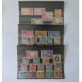 Lot of 3 cards with 40 Northern Rhodesia stamps
