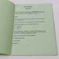 RAMC 251 ( Sunderland ) Field Ambulance Aid-Memoire First Aid booklet