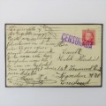 Censored photo postcard Spain to England with Spanish stamp cancelled 1937 - Spanish Civil War Era