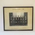 Framed photo of University of Stellenbosch Eendrag House Committee 1981 - 40 x 33 cm