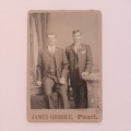 Photo of 2 guys from Paarl 1890/1900 - Interesting hairstyle