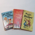 Lot of 3 vintage joke books loose covers etc