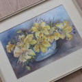 Watercolor painting - Hibiscus flowers by Elaine Savage