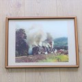 Original photo of AA Jorgensen of Triple Header Steam locomotive