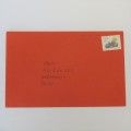 Beautiful postal cover simply addressed to `Mom` with 1988 stamp