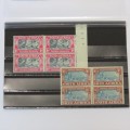 Commemoration of Voortrekkers SACC 79 and 80 hinged mint - Blocks of 4