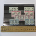 SACC 51-54 Voortrekker Memorial Fund - Pairs hinged mint and used
