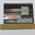 SACC 64-66 Jubilee of George 5 1935 May 1st lot of 6 mint hinged stamps - Not sold as pairs
