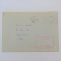 Postal cover and card for commissioning of SAS Outeniqua posted 1993