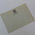 Postal cover and card for commissioning of SAS Outeniqua posted 1993