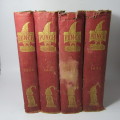 Anglo Boer War period bound volumes of Punch magazine  - 1899, 1901, 1902 and 1900