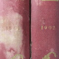 Anglo Boer War period bound volumes of Punch magazine  - 1899, 1901, 1902 and 1900