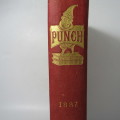 1887 Bound volume of Punch magazine - some damage