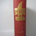 1886 Bound volume of Punch magazine - some damage