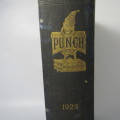 1923 Bound volume of Punch magazine - some damage