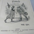 1908 Bound Volume of Punch magazine - some damage