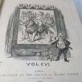 1894 Bound volume of Punch magazine - some damage