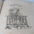 1891 Bound volume of Punch magazine - some damage