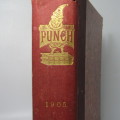 1905 Bound volume of Punch magazine - some damage