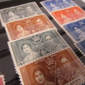 Lot of 12 x George 6 coronation stamps mint hinged