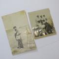 Lot of 5 photos of people of color 1940`s in Paarl Area - including soldiers postcard