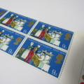 Great Britain 1970 (April 1) General Anniversaries set of stamps in blocks of 6 with errors