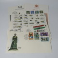 Lot of 48 Southern Africa - First Day Covers and Sheets - also other items