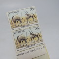 Lot of 10 unused mint booklets with animal stamps 1987
