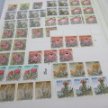 16 Page stamp album with South Africa mint stamps - Over 375 stamps - Some decent high value stamps