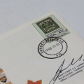 First day cover 21 Years Vaal Commando signed by Kmdt SJ Lombard